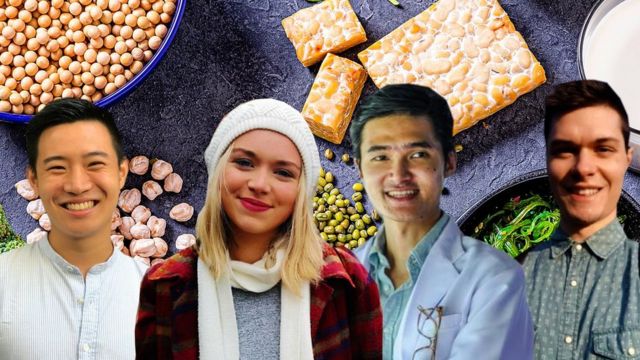 Para pendiri usaha inovasi bioteknologi - (dari kiri ke kanan), Chris, Elin, Ando dan Fabio.