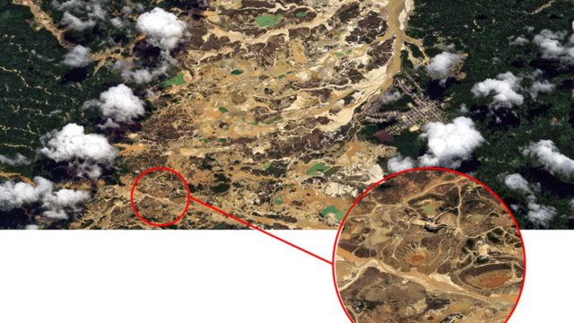 Desforestación y minería ilegal en la región de Madre de Dios