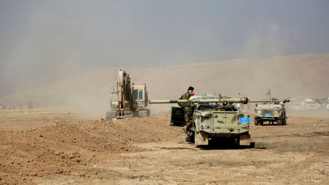 Tanques en Mosul