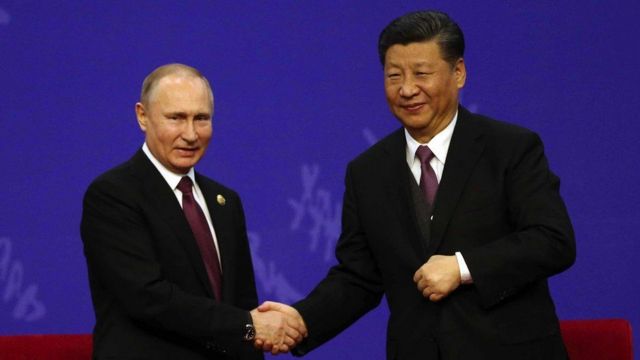 پوتین و رهبر چین 