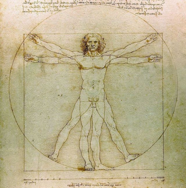 O Homem Vitruviano de Leonardo da Vinci evocou o problema da quadratura do círculo no século 15, mas não tentou resolvê-lo.