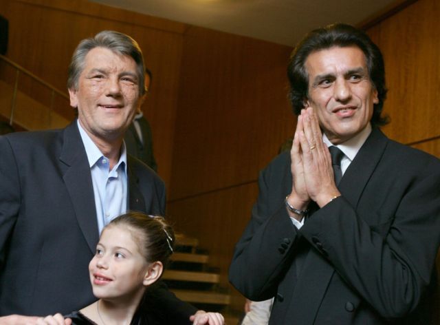Президент Украины Виктор Ющенко и Тото Кутуньо (2007 год)