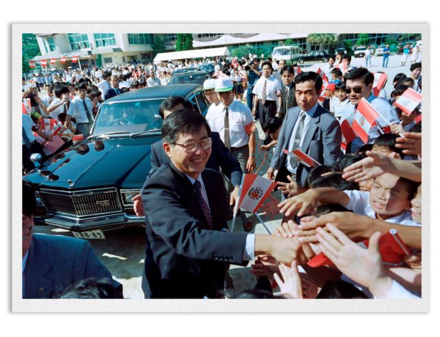 Fujimori en Kawachi en los 90.