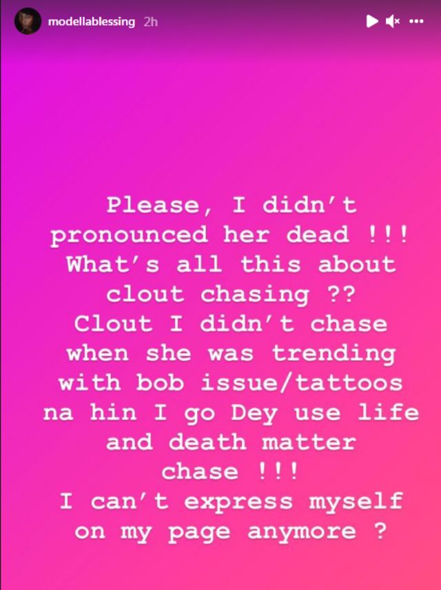 Oye Kyme Bobrisky Former Pa Never Die She Dey Coma Friend To Oye Deny Death Rumours c News Pidgin