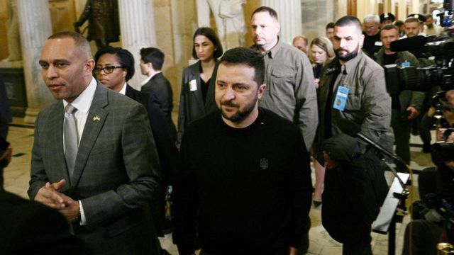Zelensky en el Capitolio de EEUU
