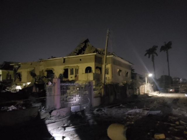 Effect of di Ibadan explosion wey happun on Tuesday night
