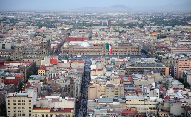 Vista aérea de Ciudad de México.