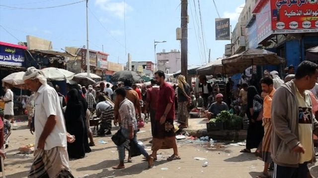 مشهد من شوارع في اليمن
