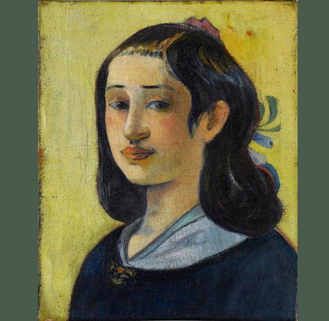 Aline, hija de Flora, pintada por su hijo Paul Gauguin.