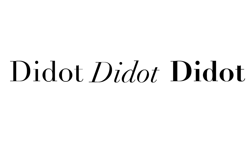 Tipografía Didot.