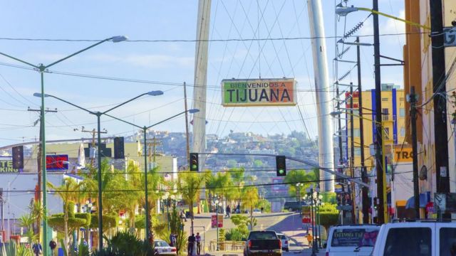 La calle Revolución de Tijuana