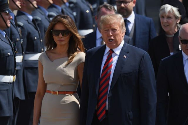 Дональд Трамп и его жена Мелания