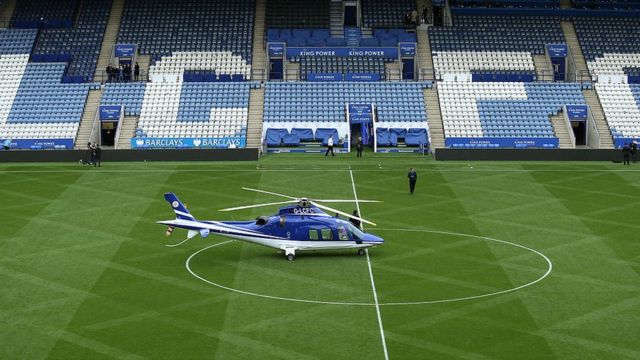 Leicester City owner's helicopter