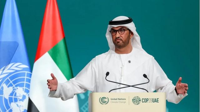 Fultão al-Jaber anuncia fundo no primeiro dia da COP28