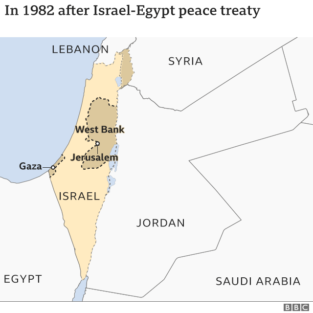 Peta israel dan palestina