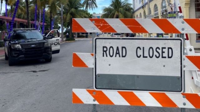 Закрытая улица во Флориде