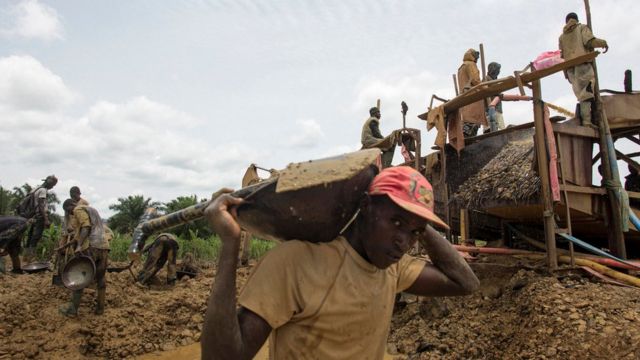 àwọn ibi ìwakùsà lóri'lẹ̀èdè Ghana