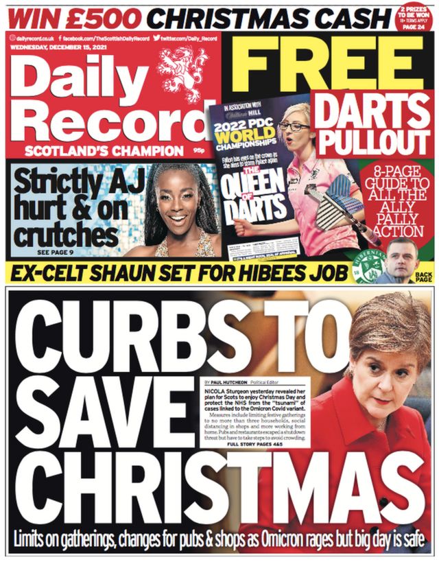 2022 Sun Gazette Christmas Contest Scotland's Papers: 'Lockdown By Stealth' As Christmas Curbs Announced - Bbc  News