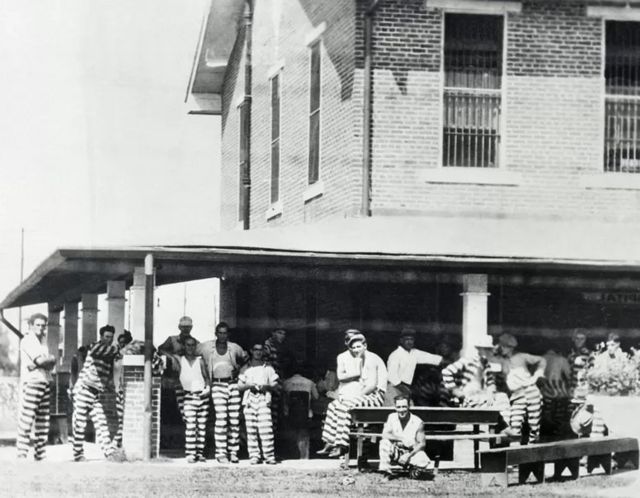 La prison "Angola" en Louisiane en 1933.