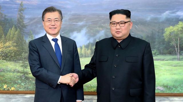 5月26日,韓國總統文在寅第二次與朝鮮領導人金正恩在板門店會晤