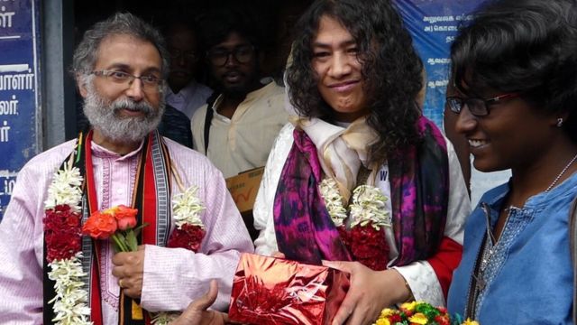 இரோம் ஷர்மிளா, டெஸ்மாண்ட் அந்தோணி ஹட்டின்ஹோ திருமண புகைப்படம்