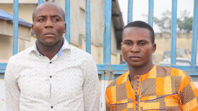Di two suspects wey police say kill Ogar Jumbo