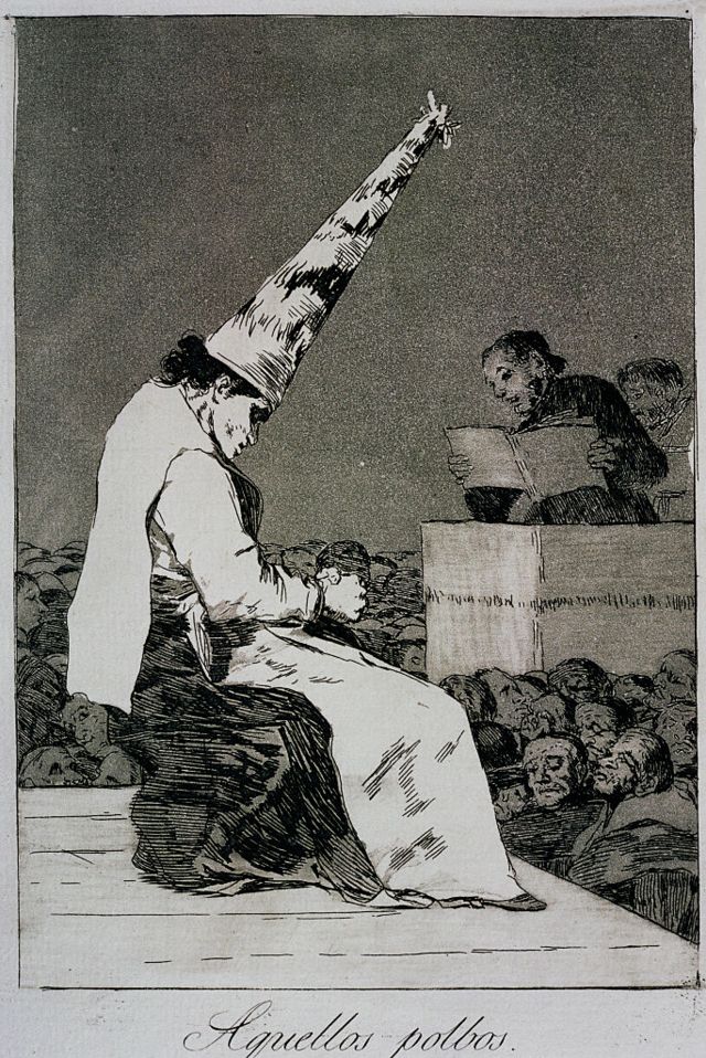 "Aquellos polvos", uno de los "Caprichos" de Francisco de Goya.