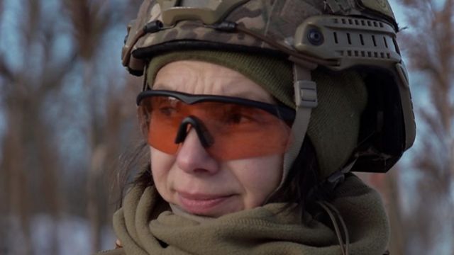 L'Ukrainienne Marta Yuzkiv se prépare à défendre son pays mais dit qu'elle ne veut pas de guerre