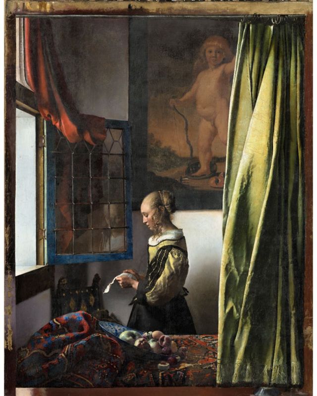 'Moça Lendo uma Carta à Janela' (1657-58), de Johannes Vermeer