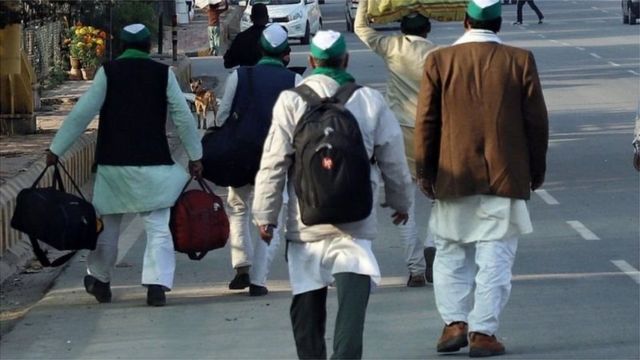 किसान प्रदर्शनकारी