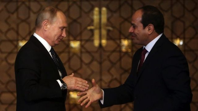 زار بوتين مصر عام 2017