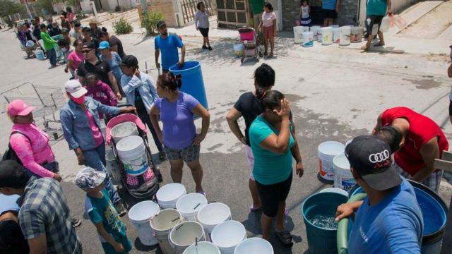 Escasez de agua en Monterrey.