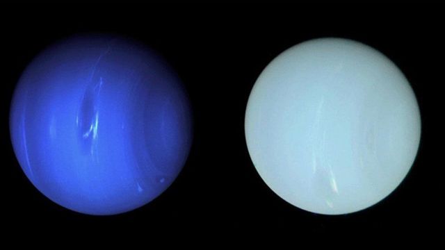 Comparación de Neptuno