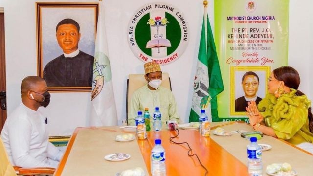 Tonto Dikeh meet wit NCPC