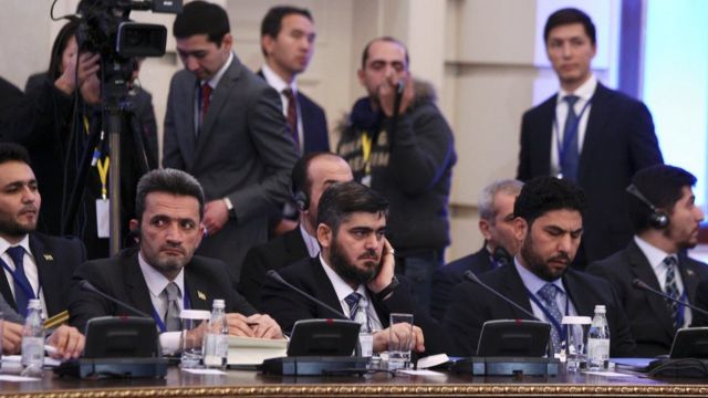 جانب من محادثات السلام السورية في استانة