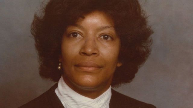 A juíza Evelyn Baker em 1983