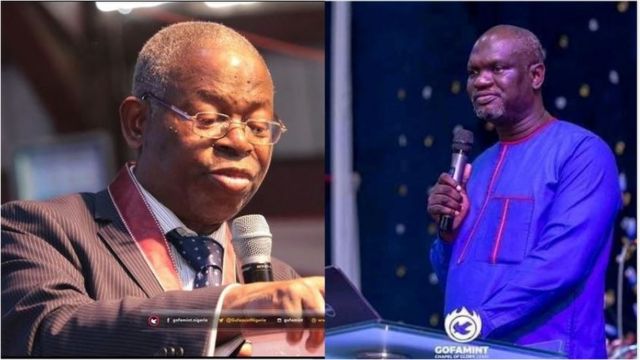 Pasitọ Elijah Abina ati ọmọ rẹ Emmanuel