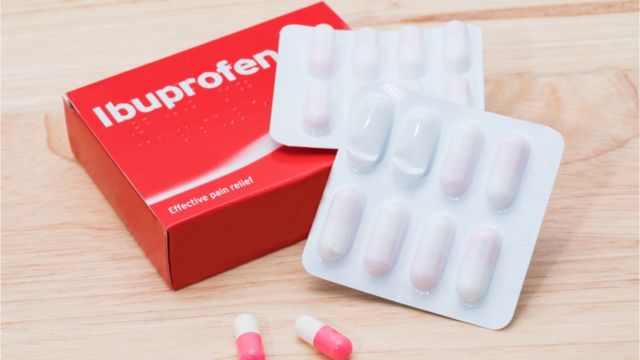 Caja de ibuprofeno.