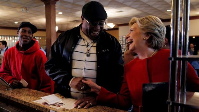 Hillary Clinton en campaña.