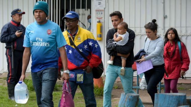 Inmigrantes venezolanos en Colombia