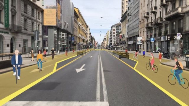 проект реформирования улиц в Милане