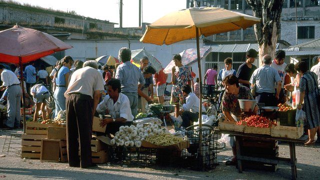 Albania street market