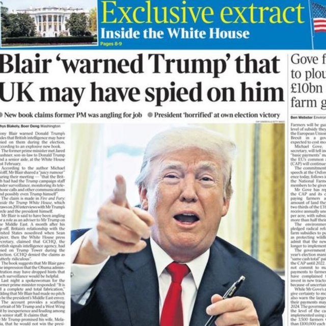 Blair bác bỏ cáo buộc liên quan đến nhà Trump BBC News Tiếng Việt