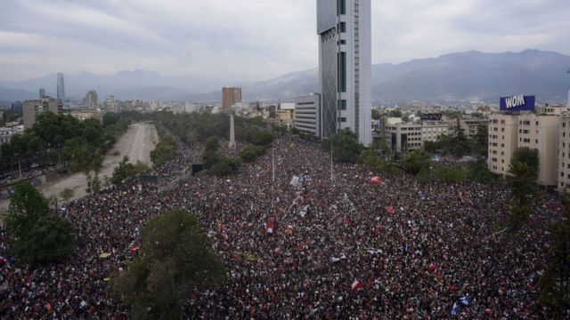 Manifestação no Chile