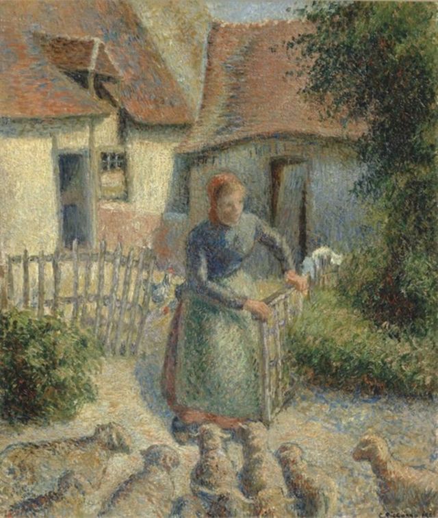 Пастушка, собирающая овец