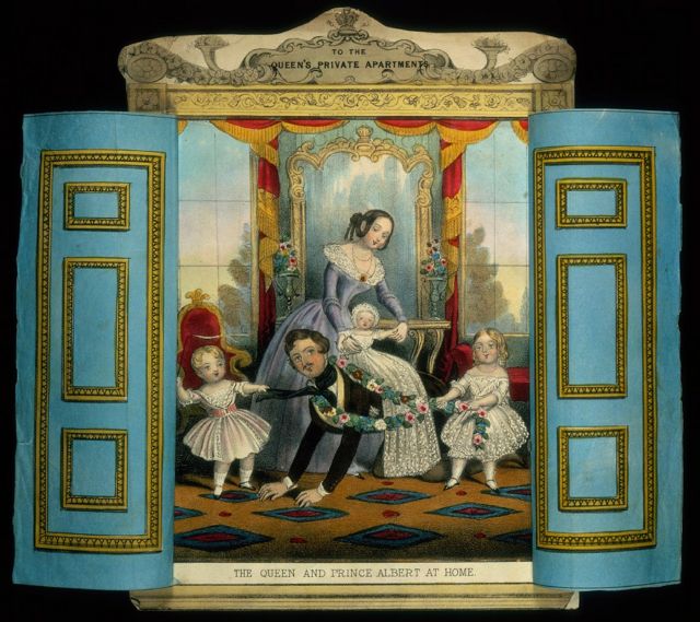 "Reina Victoria y príncipe Alberto en casa" (c1845?).