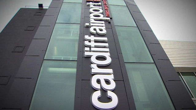Cardiff Airport sign