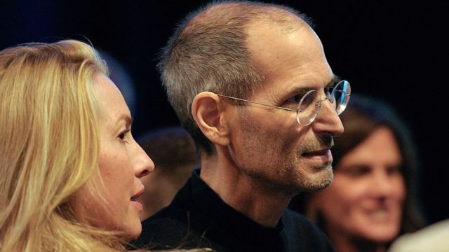 Laurene Powell Jobs y Steve Jobs