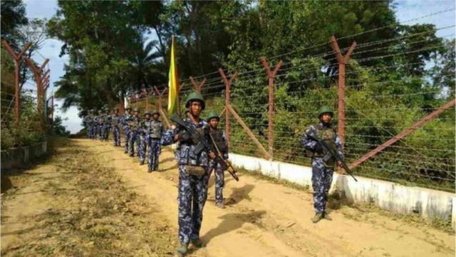 ရခိုင်၊ အေအေ၊ တပ်မတော်၊ ဘူးသီးတောင်၊ နယ်ခြားစောင့် ရဲစခန်း၊