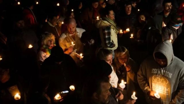 Sunday night vigil in Colorado Springs